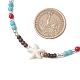 Летние пляжные бусины из синтетической бирюзы и натурального кокоса NJEW-JN05208-01-3