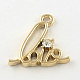 Word LOVE Alloy Rhinestone Pendants Nice For Valentine's Day Gifts PALLOY-L171-012KCG-1