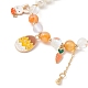 Set di braccialetti elasticizzati con perline di vetro e perle di conchiglia in stile pasquale da 2 pz BJEW-TA00303-02-2