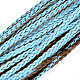 Braided PU Leather Cords LC-S018-10M-2