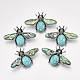 Synthetic Turquoise Brooches/Pendants G-S353-08G-1