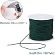 JEWELEADER 6 Rolls About 230 Yards Braided Nylon Craft Thread Cord 1mm Satin Trim Cord Chinese Knotting Beading Cord for DIY Jewellery Making Macrame Friendship Bracelets - Mixed Color NWIR-PH0001-25-8