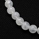 Natürlichen weißen Mondstein Perlen Stränge G-G559-8mm-3