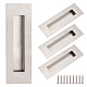 304 manija de puerta de granero de tiro al ras de acero inoxidable FIND-WH0155-026-1