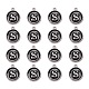 Platinum Plated Alloy Charms X-ENAM-S118-02S-P-2