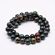 Natural Indian Bloodstone Beads Strands G-G735-33-10mm-2