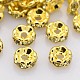 Brass Rhinestone Spacer Beads RB-A014-L6mm-13G-1