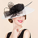 3 Uds 3 colores base de sombrero fascinador redondo de poliéster para sombrerería AJEW-FG0002-76-6