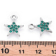 Charms in lega placcata platino PALLOY-T073-06P-01-RS-3