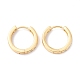 Настоящие позолоченные серьги-кольца Huggie из 18-каратного циркония для девочек и женщин EJEW-I260-01G-NR-1
