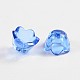 Lt.Blue Dyed Transparent Acrylic Flower Beads X-PL548-8-2