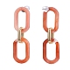 Acrylic & Aluminum Cable Chains Dangle Stud Earrings EJEW-JE04236-M-3