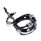 Leather Multi-strand Bracelets BJEW-BB18112-3