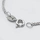 Rhodium Plated 925 Sterling Silver Chain Necklaces STER-F039-60cm-02P-2