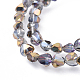 Chapelets de perles en verre électroplaqué EGLA-L017-HP-A01-2