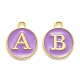 Anfangsbuchstabe a~z Alphabet Emaille Charms ENAM-Q437-10-2