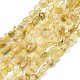 Нити бусин из натурального золота с рутилированным кварцем G-K395-A09-01-2