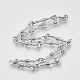 Alloy Barb Wire Necklaces NJEW-R254-01B-P-2