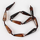 Natural Agate Faceted Teardrop Bead Strands G-E216-04-2