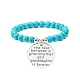 3Pcs 3 Style Synthetic Turquoise(Dyed) & Hematite Stretch Bracelets Set BJEW-JB08589-8