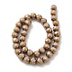 Chapelets de perles en verre opaque de couleur unie GLAA-G098-02C-2