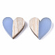 Resin & Wood Two Tone Cabochons RESI-R425-04A-2