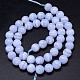 Rangs de perles d'agate en dentelle bleue naturelle de grade aa G-F222-30-8mm-3