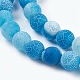 Natural Crackle Agate Beads Strands G-G055-8mm-2-3