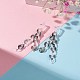 Acrylic Curb Chain Tassel Dangle Stud Earrings for Women EJEW-JE04767-02-2