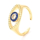Кольца-манжеты с золотой эмалью и конским глазом для женщин KK-G404-01-2