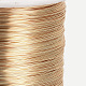 ジュエリー製作用丸銅線  ライトゴールド  28ゲージ  0.3mm  約3608.92フィート（1100m）/ロール CWIR-Q005-0.3mm-03-3