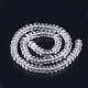 Chapelets de perles en cristal de quartz synthétique G-S285-15-2