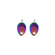 Colori arcobaleno 304 orecchini a bottone in acciaio inossidabile STAS-N098-022-2