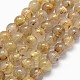 Grade AA natürliche Gold Rutilquarz Perlen Stränge G-I206-34-10mm-1
