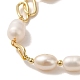 Pulseras de perlas naturales BJEW-C051-02G-2