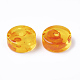 樹脂ビーズ  模造琥珀  コラム  レッドオレンジ  11x5mm  穴：2mm RESI-T024-11E-2