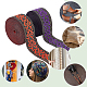 Pandahall elite 2pcs 2 colores estilo étnico bordado cintas de poliéster OCOR-PH0003-91-7