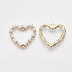Colgantes de perlas de imitación de plástico abs X-PALLOY-T071-018-2