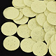 不織布生地香水パッド  フラットラウンド  淡黄色  24.5~25x0.6mm  約1000個/袋 DIY-S035-11D-25mm-1