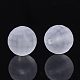 Perles acryliques transparents dépoli FACR-N004-002-2