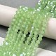 Imitation Jade Electroplate Glass Beads Strands GLAA-F029-J4mm-C01-4