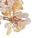 Quartz rose naturel et copeaux de quartz jaune naturel DJEW-M012-03C-3
