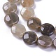 Brins de perles de sunstone noirs naturels G-L492-06C-06C-2