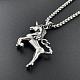 Кулон в виде лошади-единорога из нержавеющей стали 304 JA5875-3