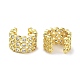 Brass Micro Pave Cubic Zirconia Cuff Earrings for Women EJEW-D088-08G-2