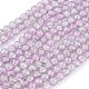Chapelets de perles en verre craquelé X-CCG-Q002-8mm-02-2