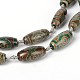 Brins de perles dzi à 3 œil de style tibétain G-O058-01-3