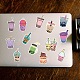 Colorful Bubble Tea Pearl Milk Tea Stickers DIY-A025-01-6