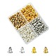 400Pcs 4 Colors Iron Bullet Ear Nuts IFIN-YW0003-32-1