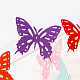 3dは、色鮮やかな蝶のグリーティングカード幸せな誕生日プレゼントをポップアップ  ゴールデンロッド  13.4x15.5cm DIY-N0001-041G-3